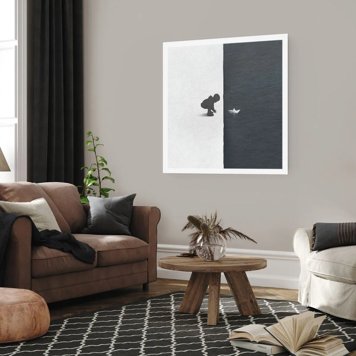 Póster - Una gran expedición náutica - 40x40 cm