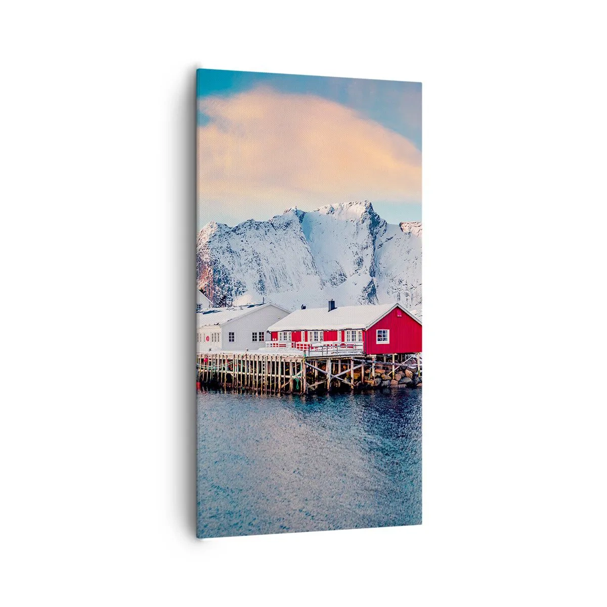 Cuadro sobre lienzo - Impresión de Imagen - Un retiro en el norte - 65x120 cm