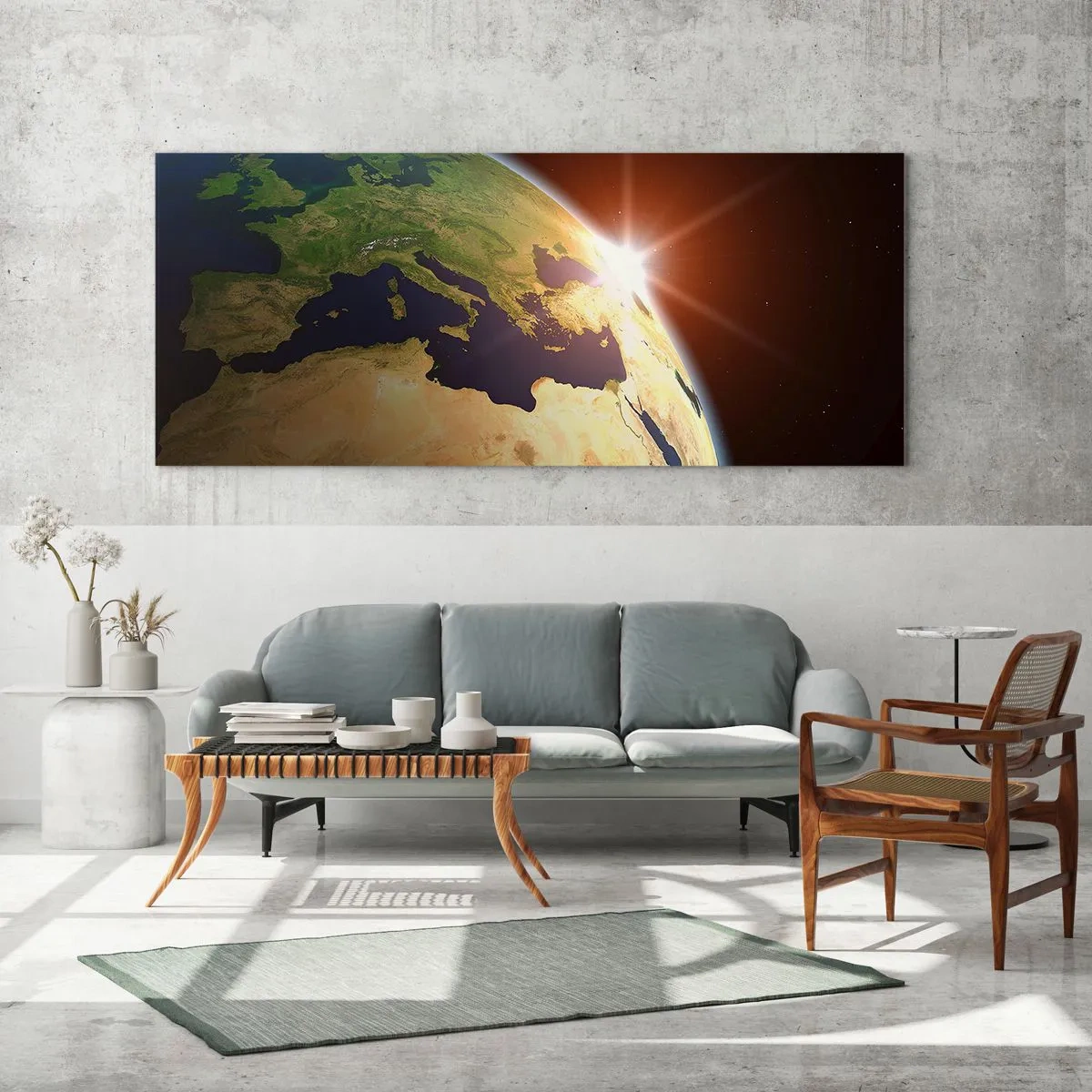 Cuadro sobre vidrio - Impresiones sobre Vidrio - Amanecer - 100x40 cm