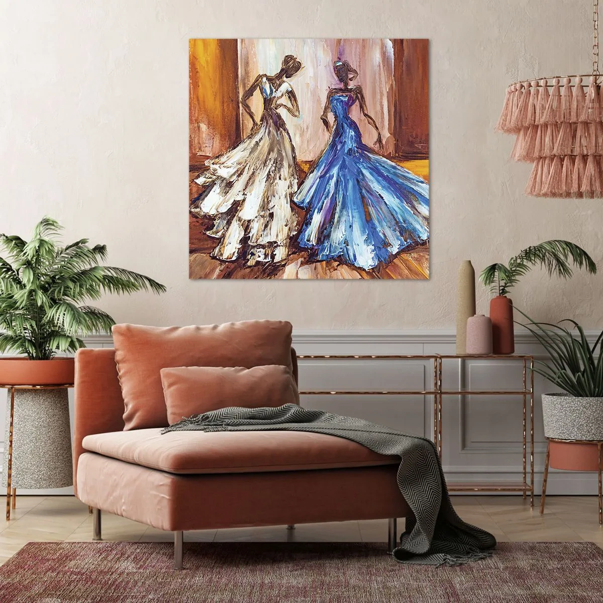 Cuadro sobre lienzo - Impresión de Imagen - Un elegante dúo - 40x40 cm