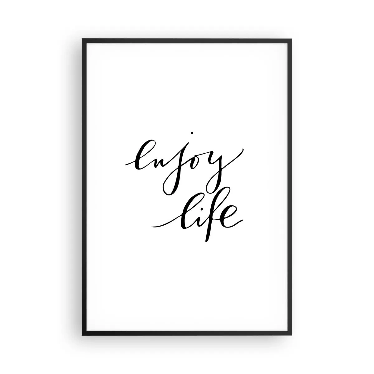 Póster en marco negro - Nada que añadir... - 70x100 cm