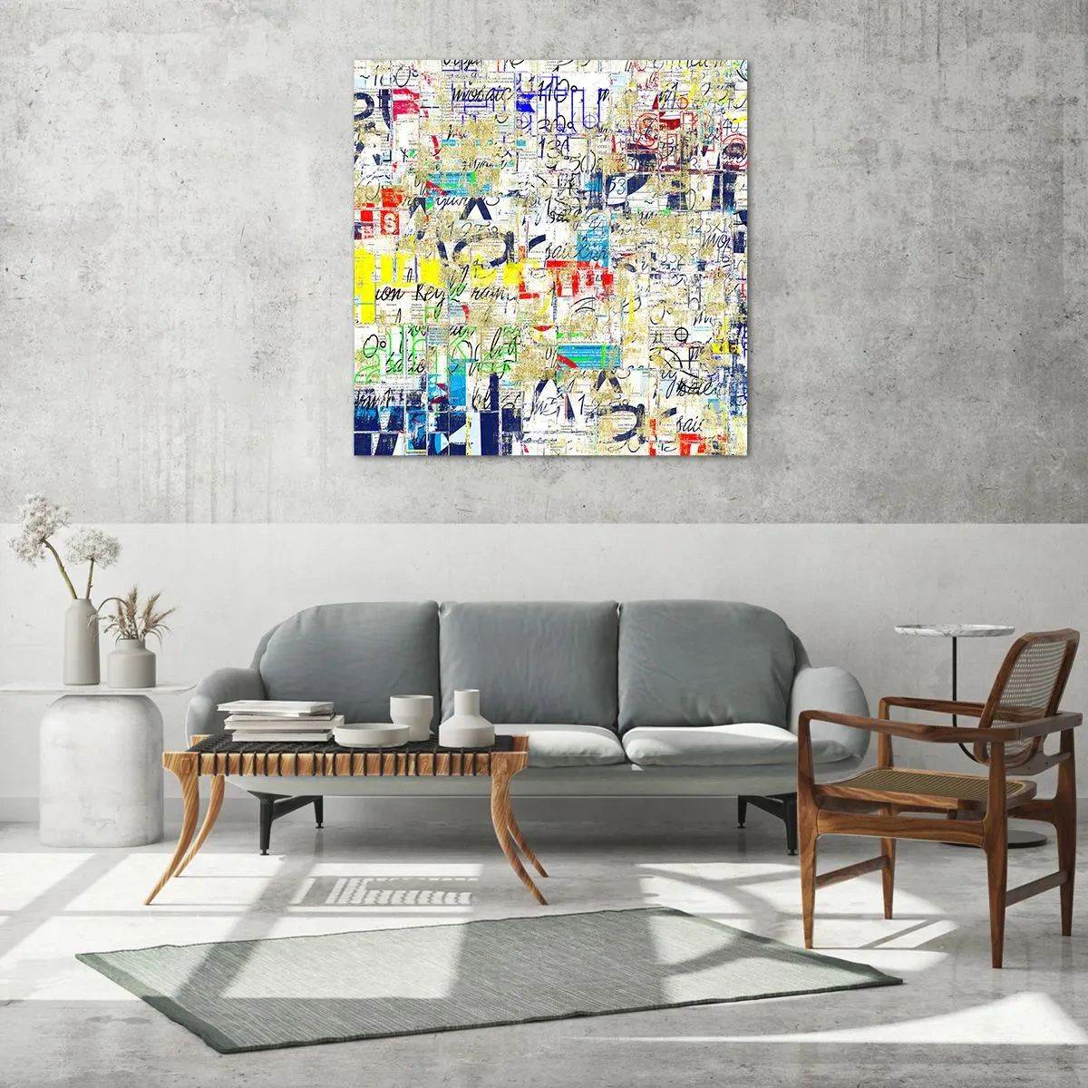 Cuadro sobre vidrio - Impresiones sobre Vidrio - Simplemente agradable a la vista - 70x70 cm