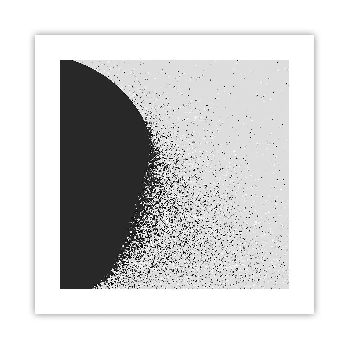 Póster - El movimiento de las partículas - 40x40 cm