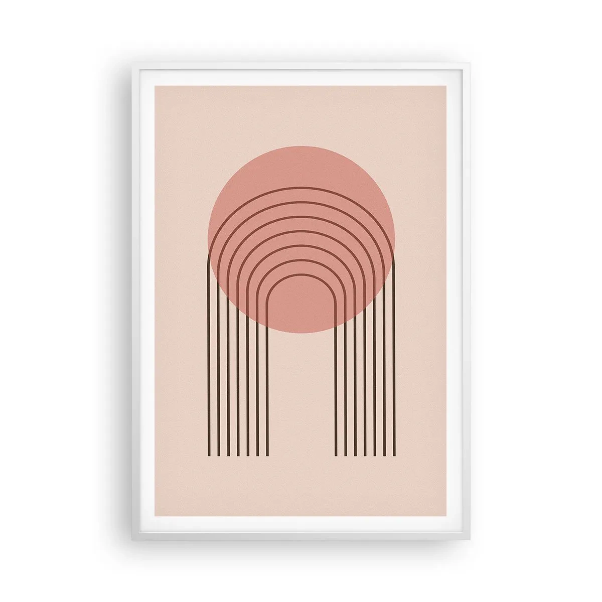 Póster en marco blanco - Atracción irresistible - 70x100 cm