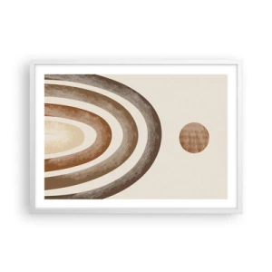 Póster en marco blanco - En otro mundo - 70x50 cm