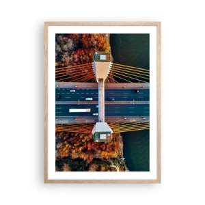 Póster en marco roble claro - Más allá de las aguas, más allá de los bosques - 50x70 cm