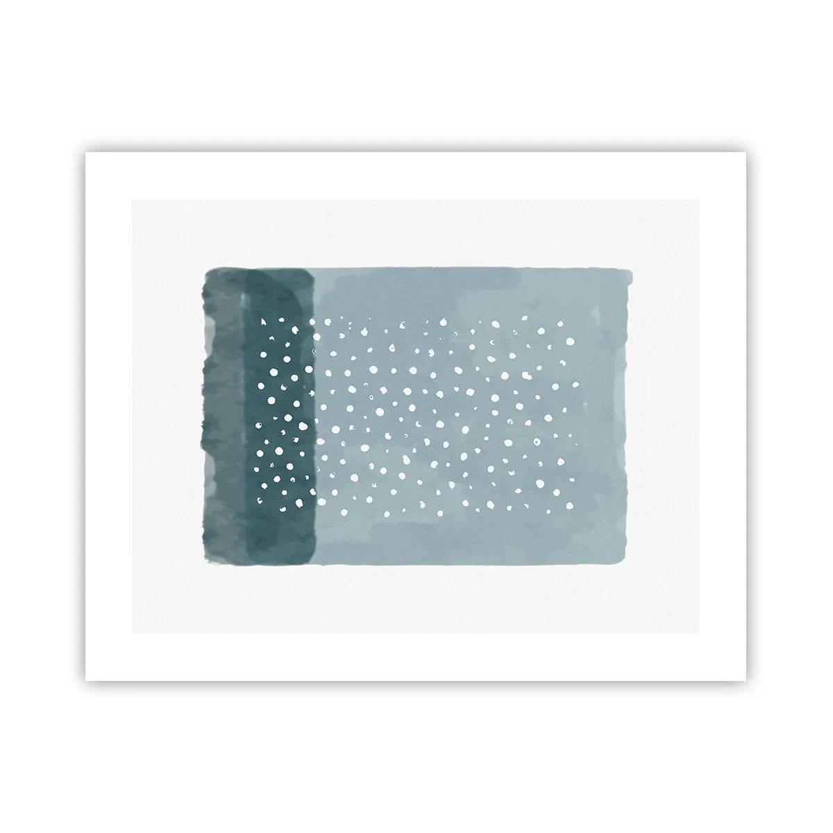 Póster - Creación sobre azul - 50x40 cm