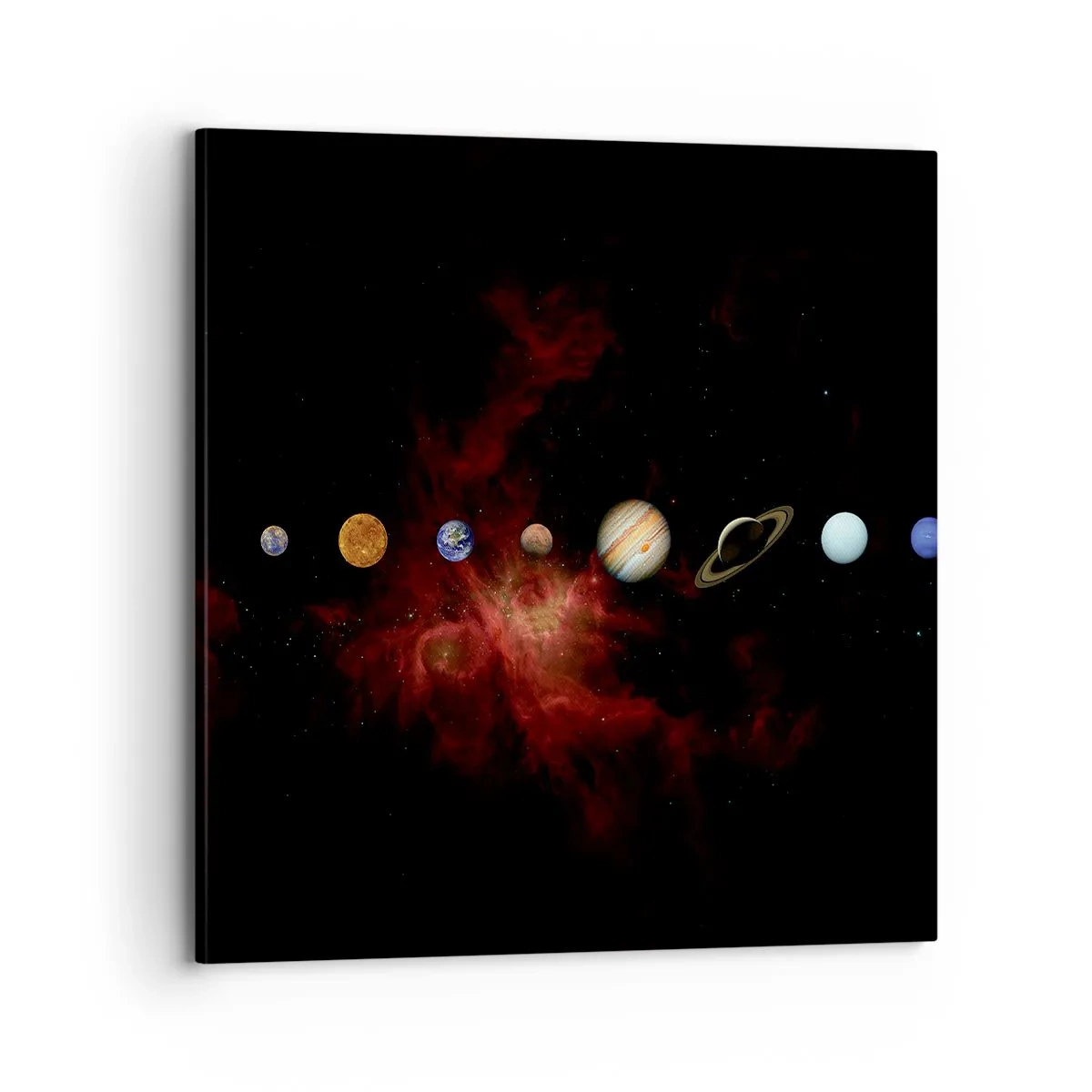 Cuadro sobre lienzo - Impresión de Imagen - Nuestro barrio - 70x70 cm