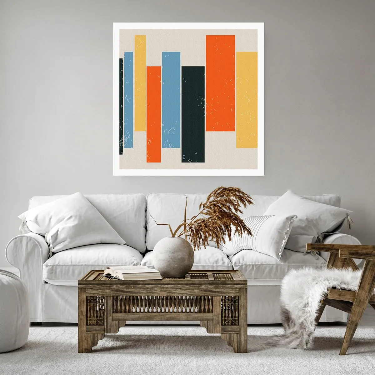 Póster - Barras multicolor - 50x50 cm