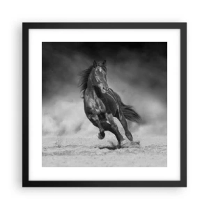 Póster en marco negro - Digno del propio emir - 40x40 cm