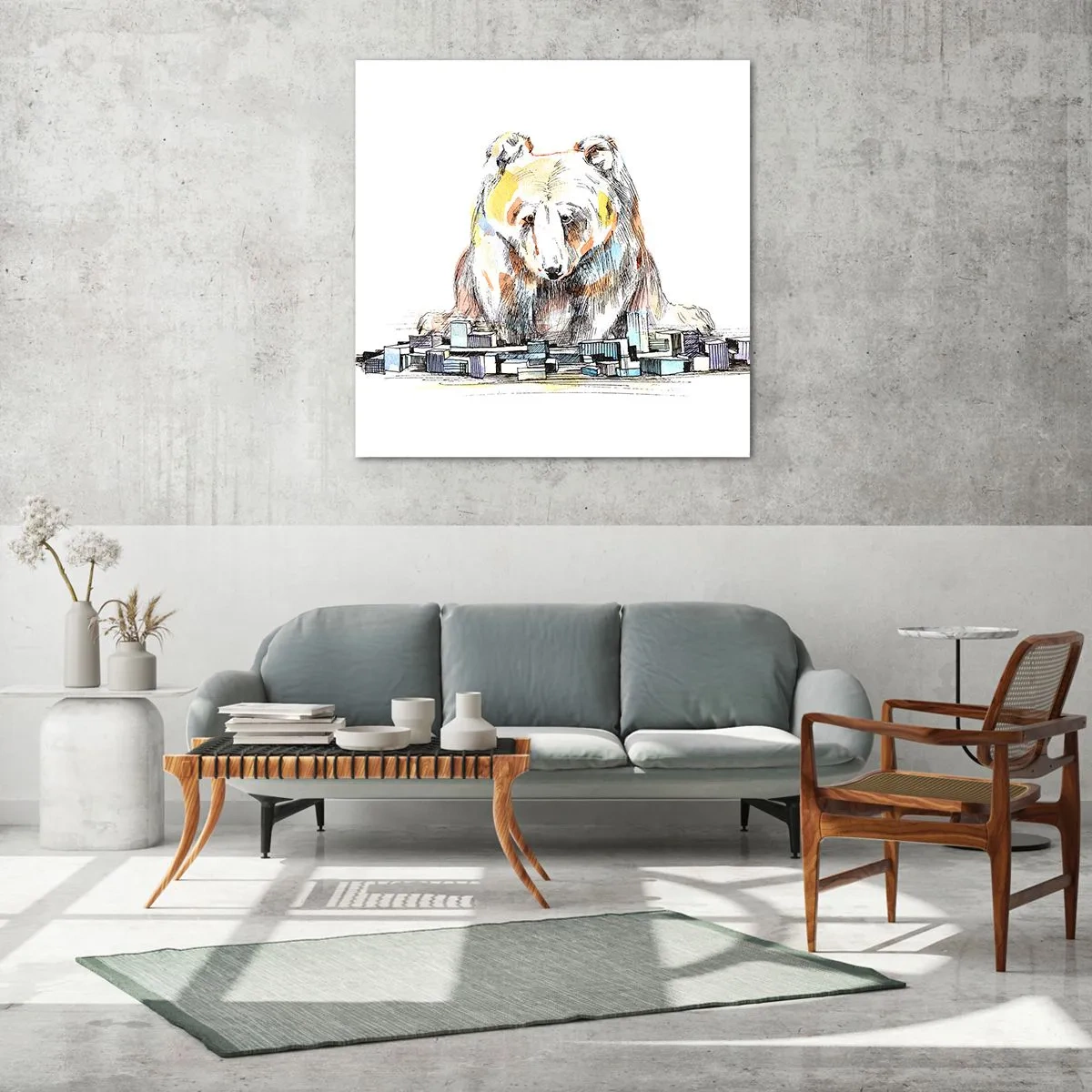 Cuadro sobre vidrio - Impresiones sobre Vidrio - ¿Cómo podéis vivir así? - 70x70 cm