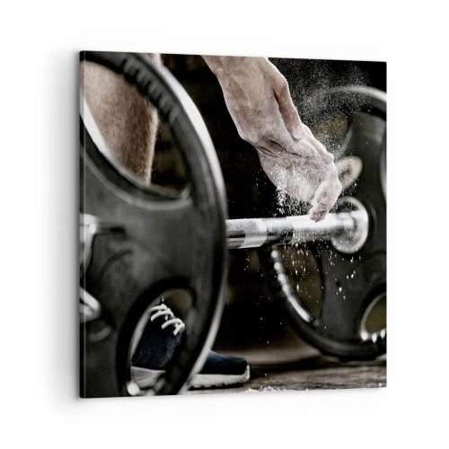 Cuadro sobre lienzo - Impresión de Imagen - ¡Reto aceptado! - 60x60 cm