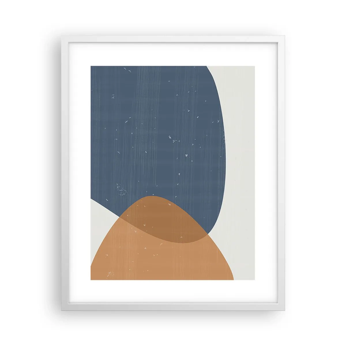 Póster en marco blanco - Óvalos e influencias - 40x50 cm