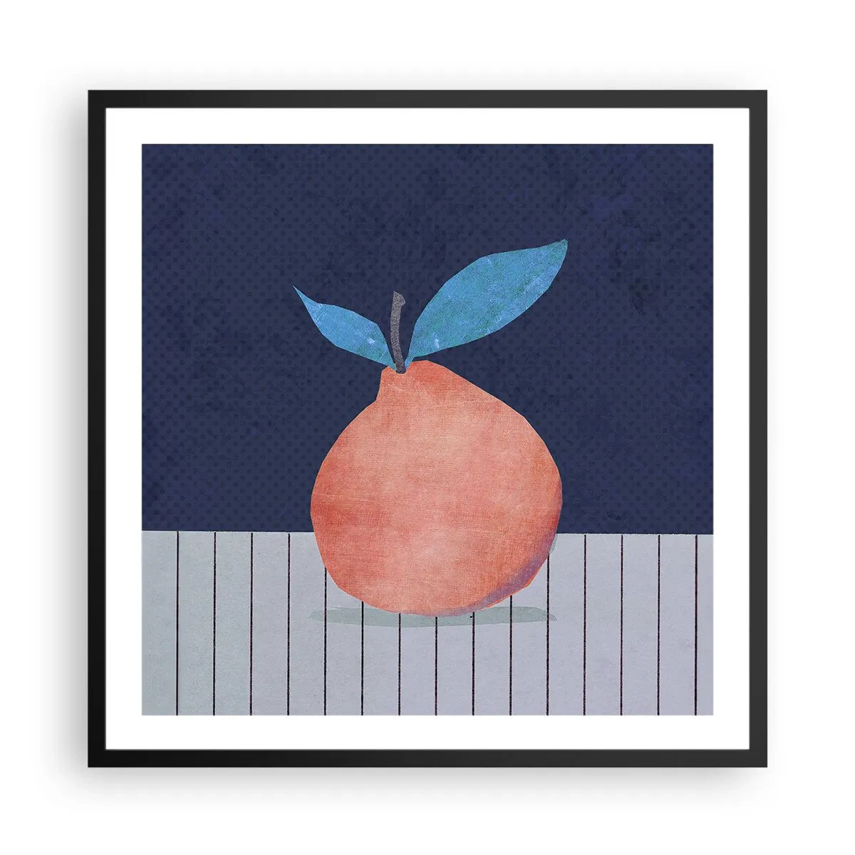 Póster en marco negro - Convexidad y plano - 60x60 cm