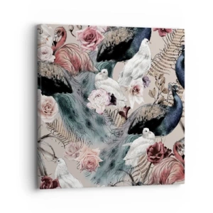 Cuadro sobre lienzo - Impresión de Imagen - En un jardín de palacio - 30x30 cm