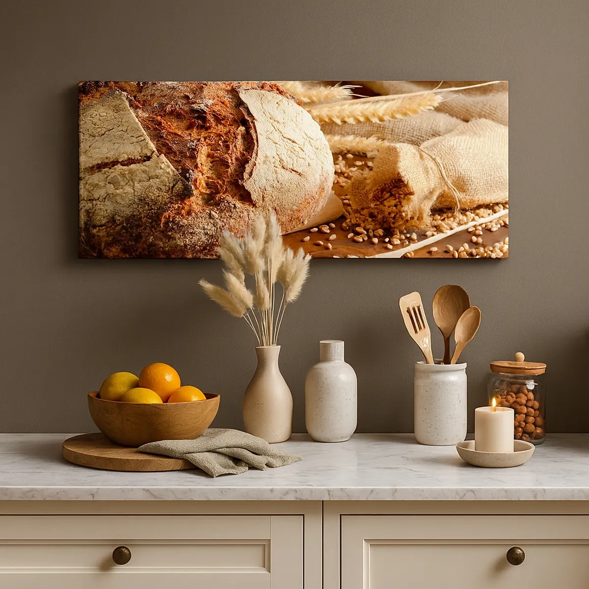 Cuadro sobre lienzo - Impresión de Imagen - Apetitoso, fragante, crujiente - 30x30 cm