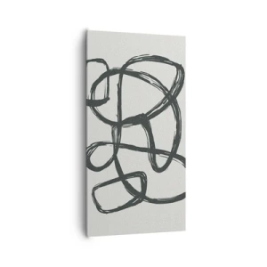 Cuadro sobre lienzo - Impresión de Imagen - Abstracción en bucle - 65x120 cm