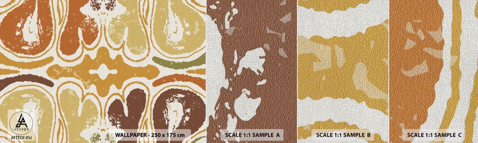 Muestra de fotomural Premium Canvas - Abstracción sentimental - Envejecido, bohemia, Pedazo - 100x30 cm