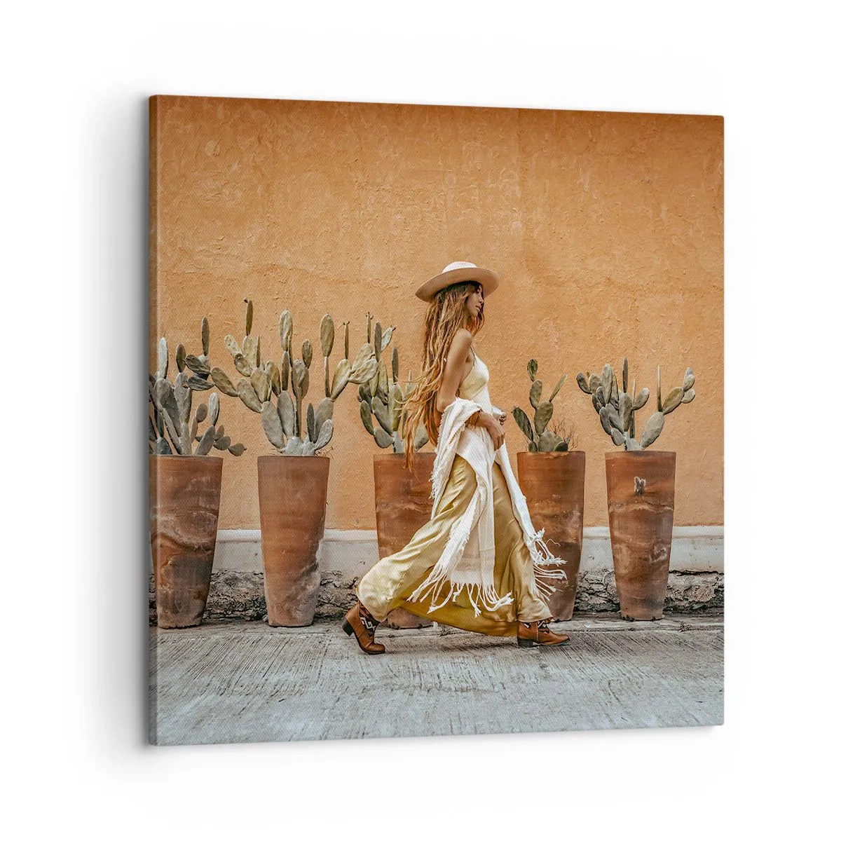 Cuadro sobre lienzo - Impresión de Imagen - Estilo hippie - 60x60 cm