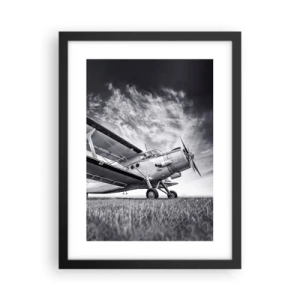 Póster en marco negro - El vagamundo alado - 30x40 cm