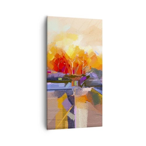 Cuadro sobre lienzo - Impresión de Imagen - Llegó el otoño - 55x100 cm