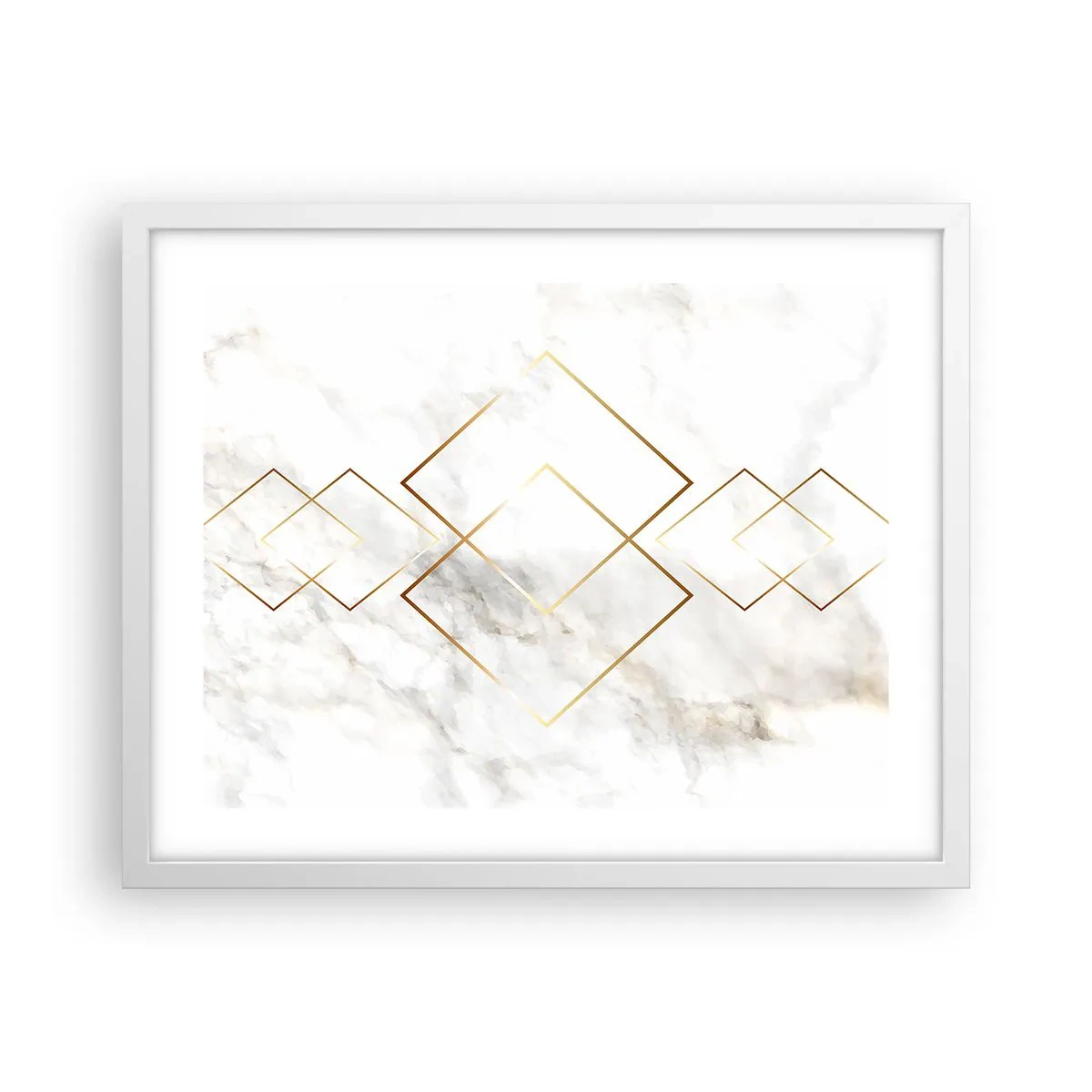 Póster en marco blanco - Una vista al infinito - 50x40 cm