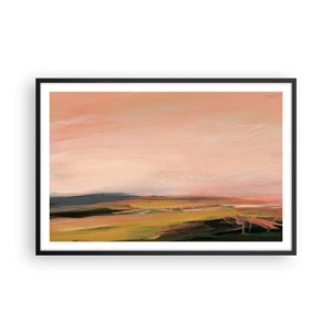 Póster en marco negro - En tono rosa - 91x61 cm