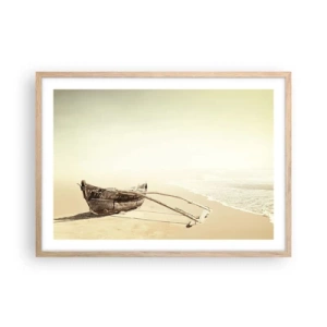 Póster en marco roble claro - Un recuerdo de los mares del sur - 70x50 cm