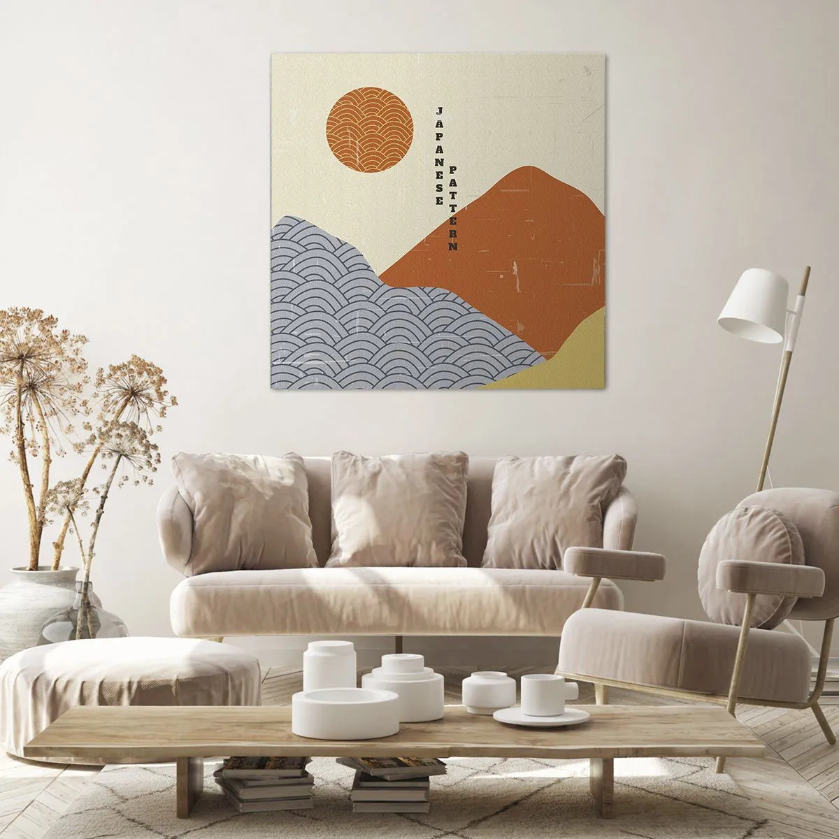 Cuadro sobre lienzo - Impresión de Imagen - En el espíritu japonés - 50x50 cm