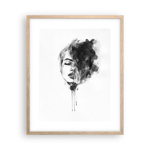 Póster en marco roble claro - Sueños en femenino - 40x50 cm