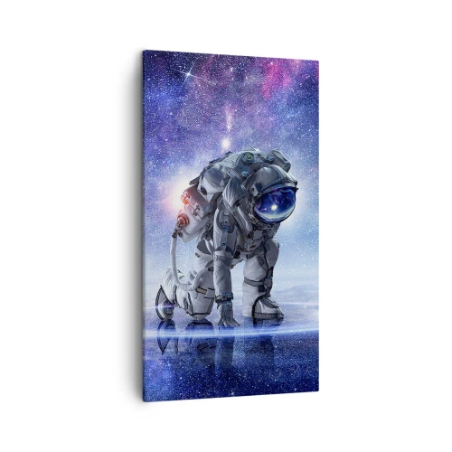 Cuadro sobre lienzo - Impresión de Imagen - Cielo estrellado sobre mí - 45x80 cm