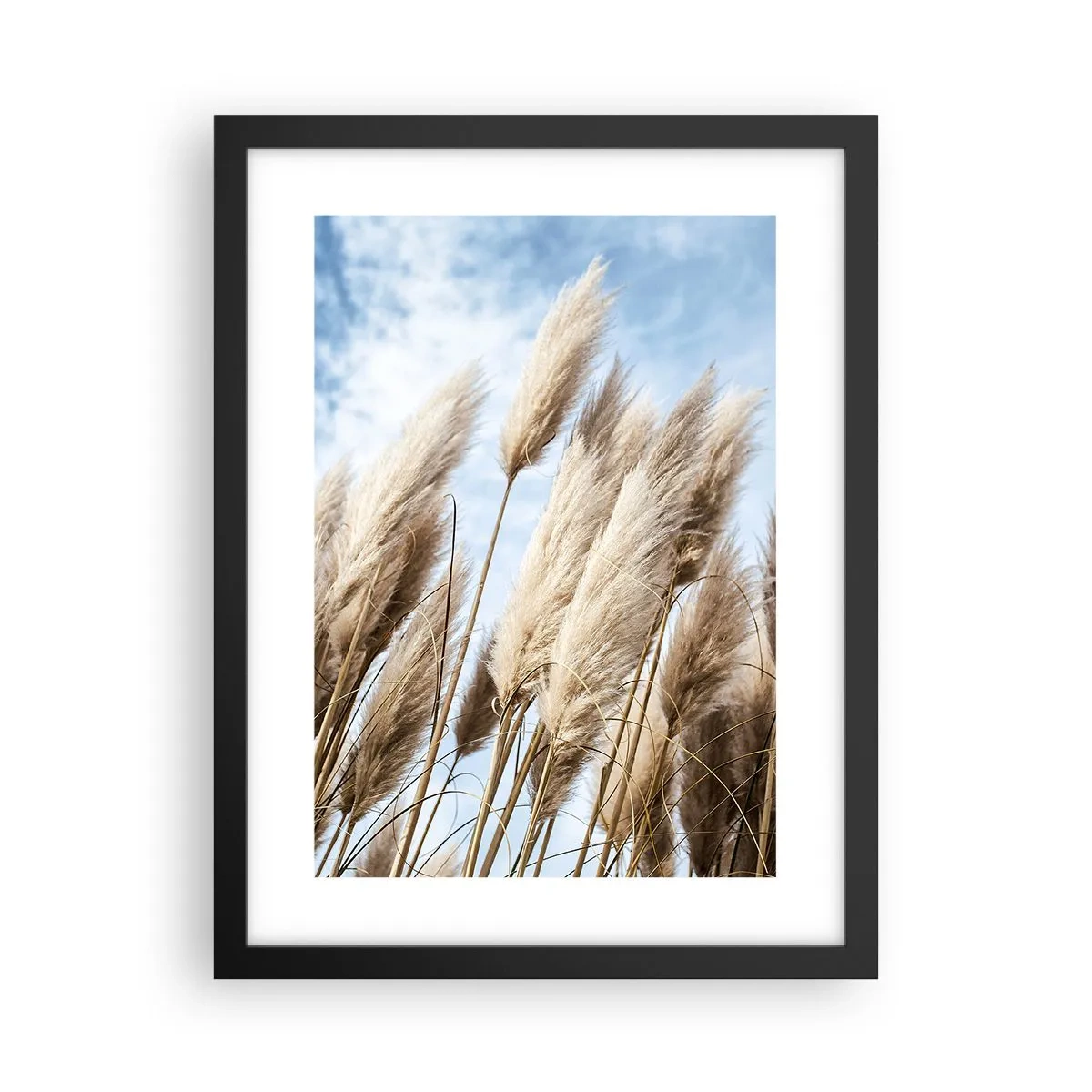 Póster en marco negro - Una caricia soleada y ventosa - 30x40 cm