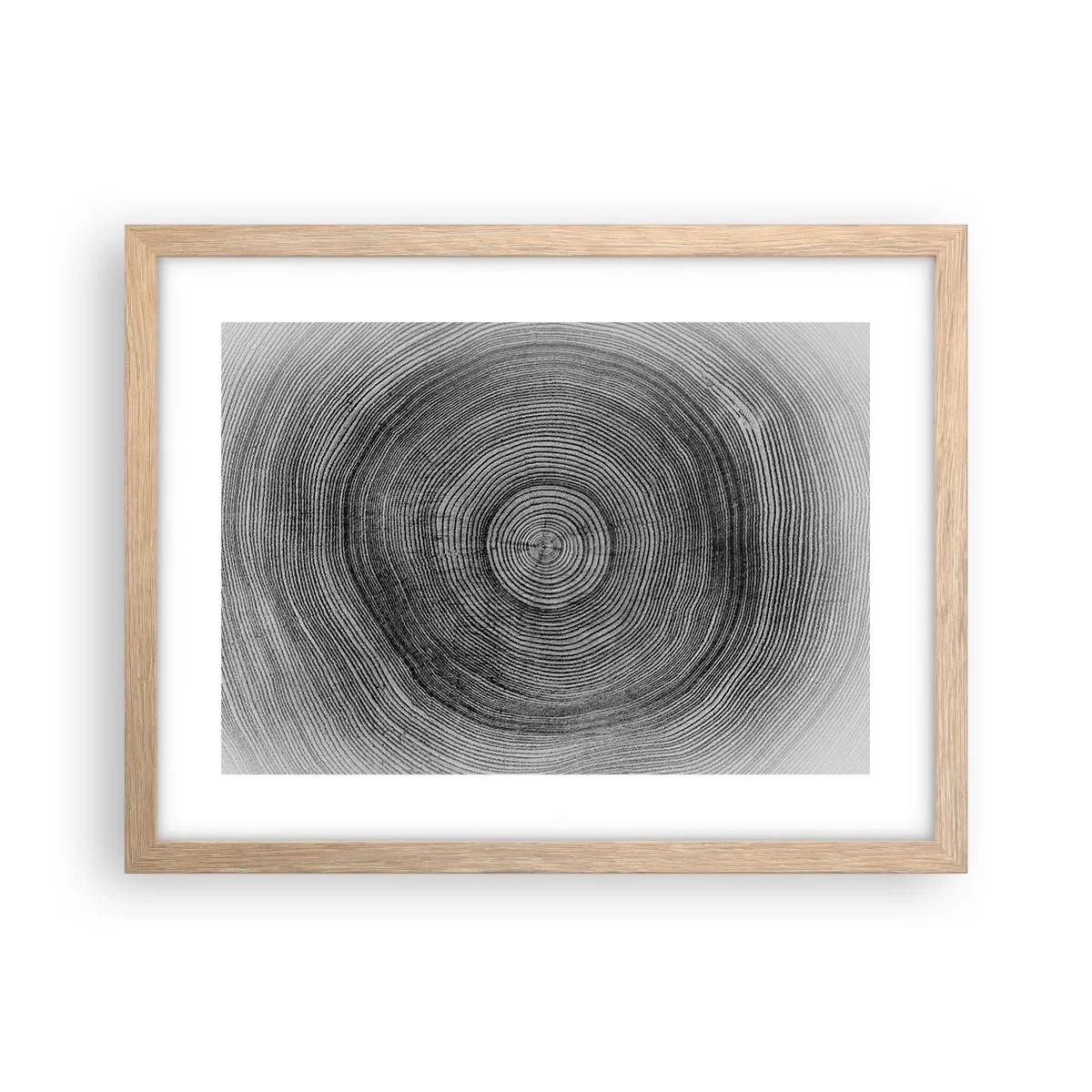 Póster en marco roble claro - El paso del tiempo - 40x30 cm