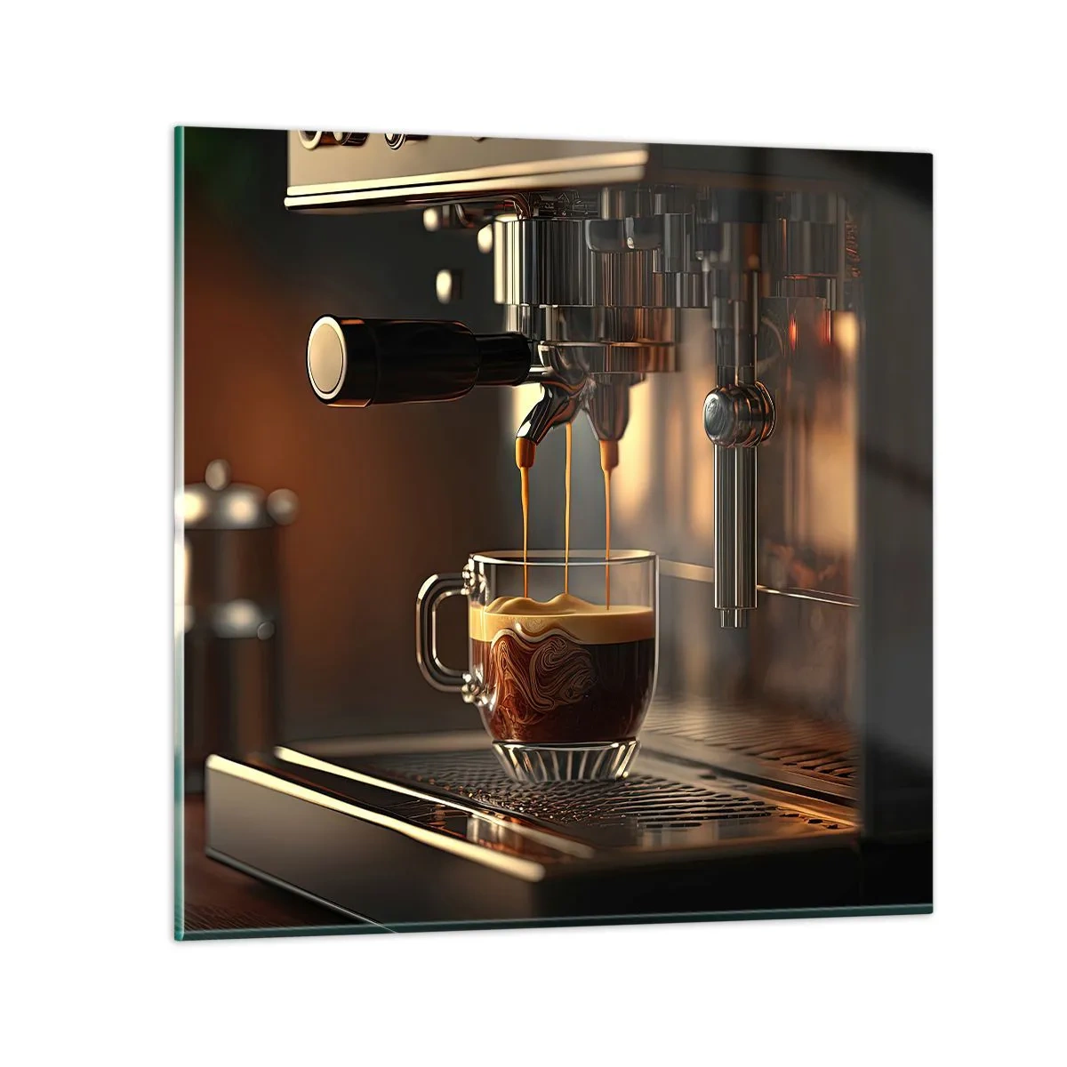 Cuadro sobre vidrio - Impresiones sobre Vidrio - Un brebaje sensual - 60x60 cm