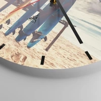 Esfera sin numeración, con rayas