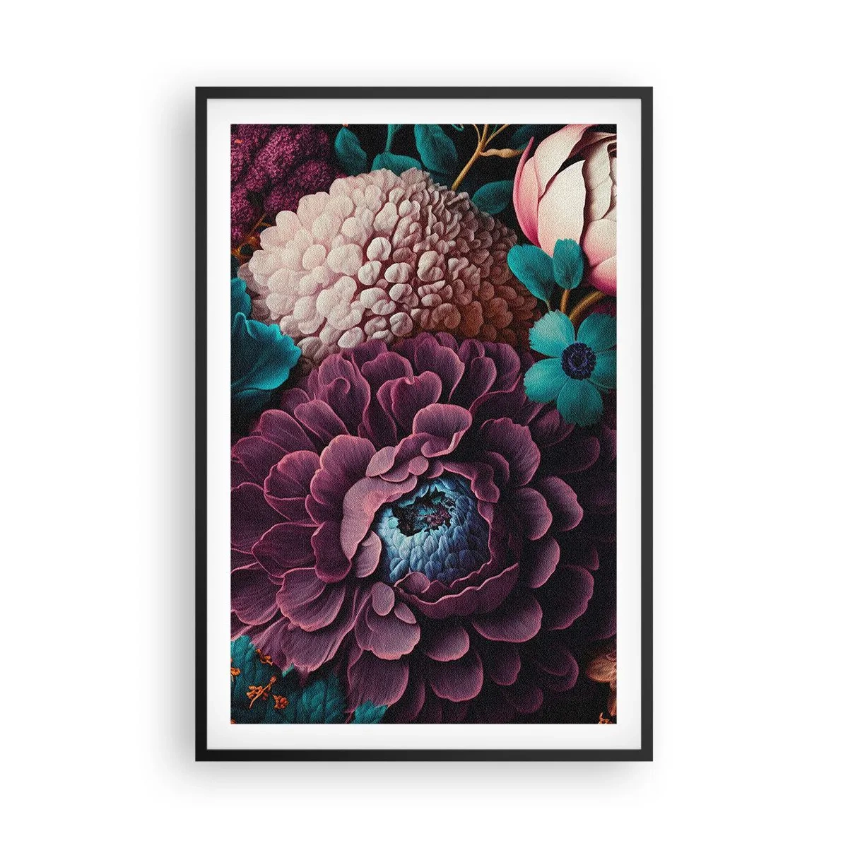 Póster en marco negro - Naturaleza en abundancia - 61x91 cm