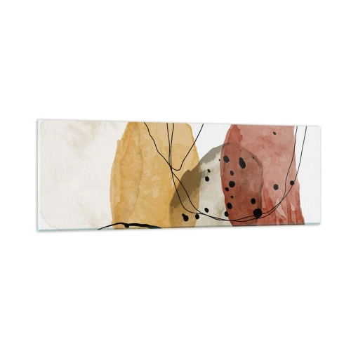 Cuadro sobre vidrio - Impresiones sobre Vidrio - Líneas y transparencias - 90x30 cm