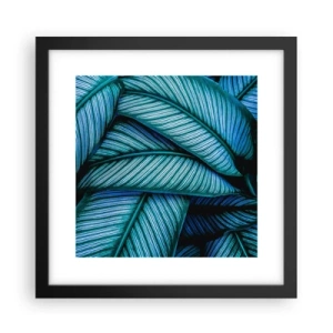 Póster en marco negro - Líneas de vida - 30x30 cm