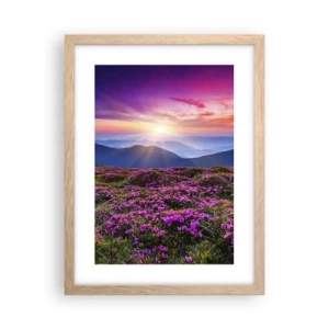 Póster en marco roble claro - Dulce aroma a frescura - 30x40 cm