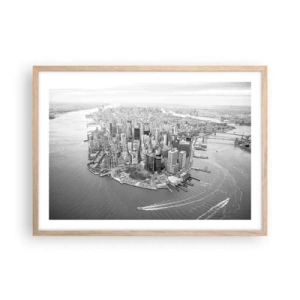 Póster en marco roble claro - ¿Cómo no amar este lugar? - 70x50 cm