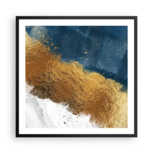 Póster en marco negro - Los colores del verano - 60x60 cm