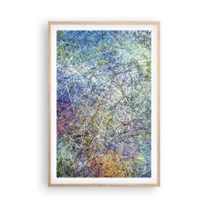 Póster en marco roble claro - No es tan fácil - 61x91 cm