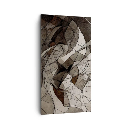 Cuadro sobre lienzo - Impresión de Imagen - Circulación en colores tierra - 45x80 cm