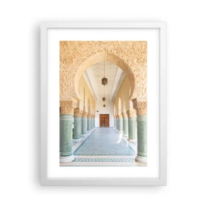 Póster en marco blanco - De los cuentos de Sherezade - 30x40 cm