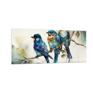 Cuadro sobre vidrio - Impresiones sobre Vidrio - ¿Ofendido? - 100x40 cm