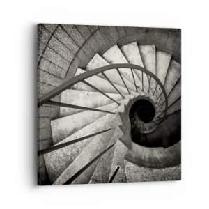 Cuadro sobre lienzo - Impresión de Imagen - Escaleras arriba, escaleras abajo - 40x40 cm