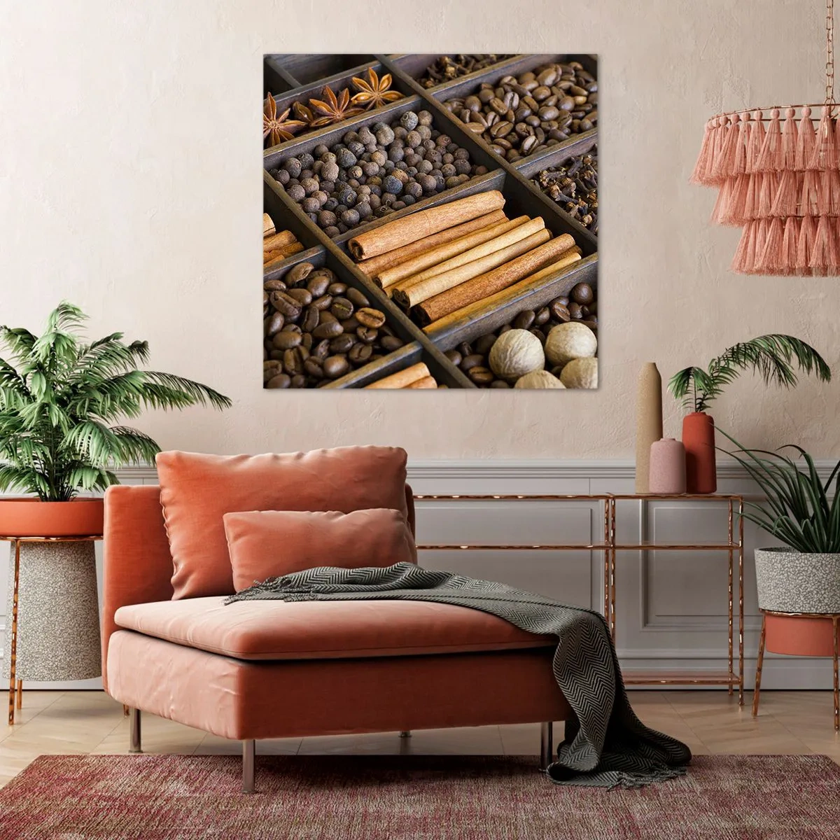 Cuadro sobre lienzo - Impresión de Imagen - Un tesoro de aromas - 30x30 cm