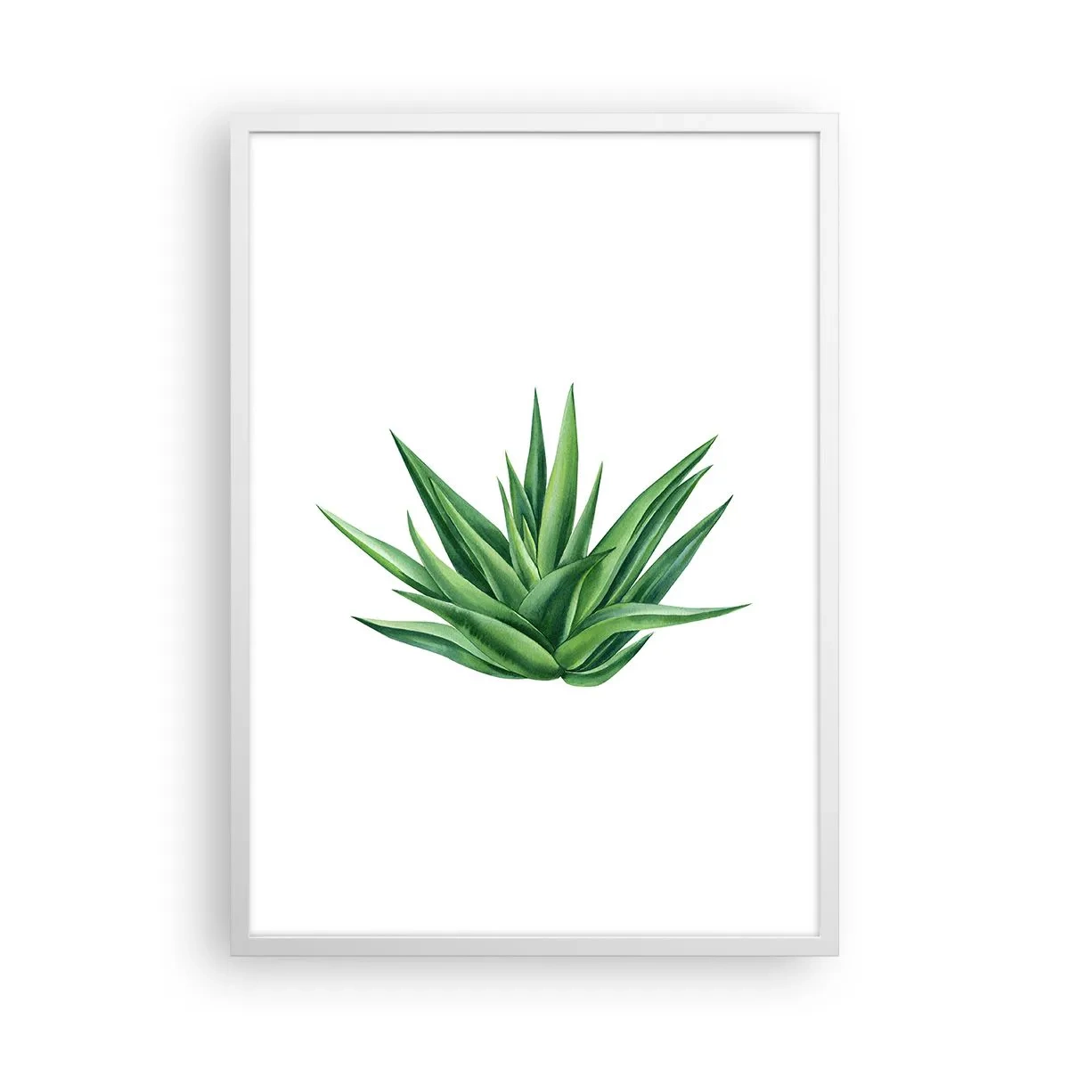 Póster en marco blanco - Verde - fuerza - vida - 50x70 cm