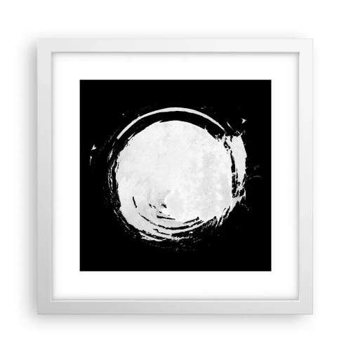 Póster en marco blanco - La buena salida - 30x30 cm