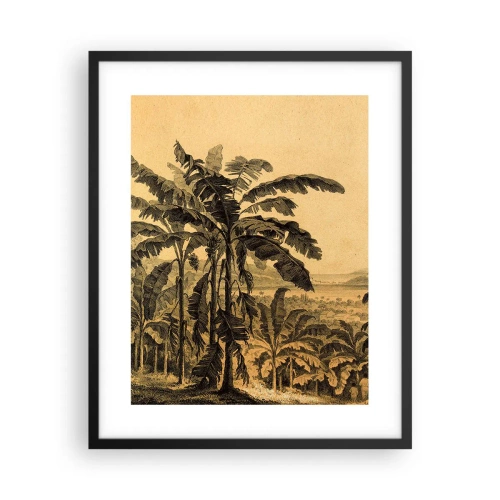 Póster en marco negro - En un ambiente colonial - 40x50 cm
